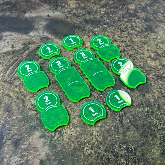 Warhammer 40000 Age of Sigmar Malifaux Guild Ball Infinity Kill Team Warcry tokens