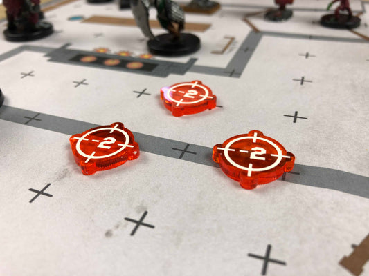 -2 auf Treffermarker