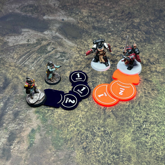 Warhammer 40000 Age of Sigmar Malifaux Guild Ball Infinity Kill Team Warcry tokens
