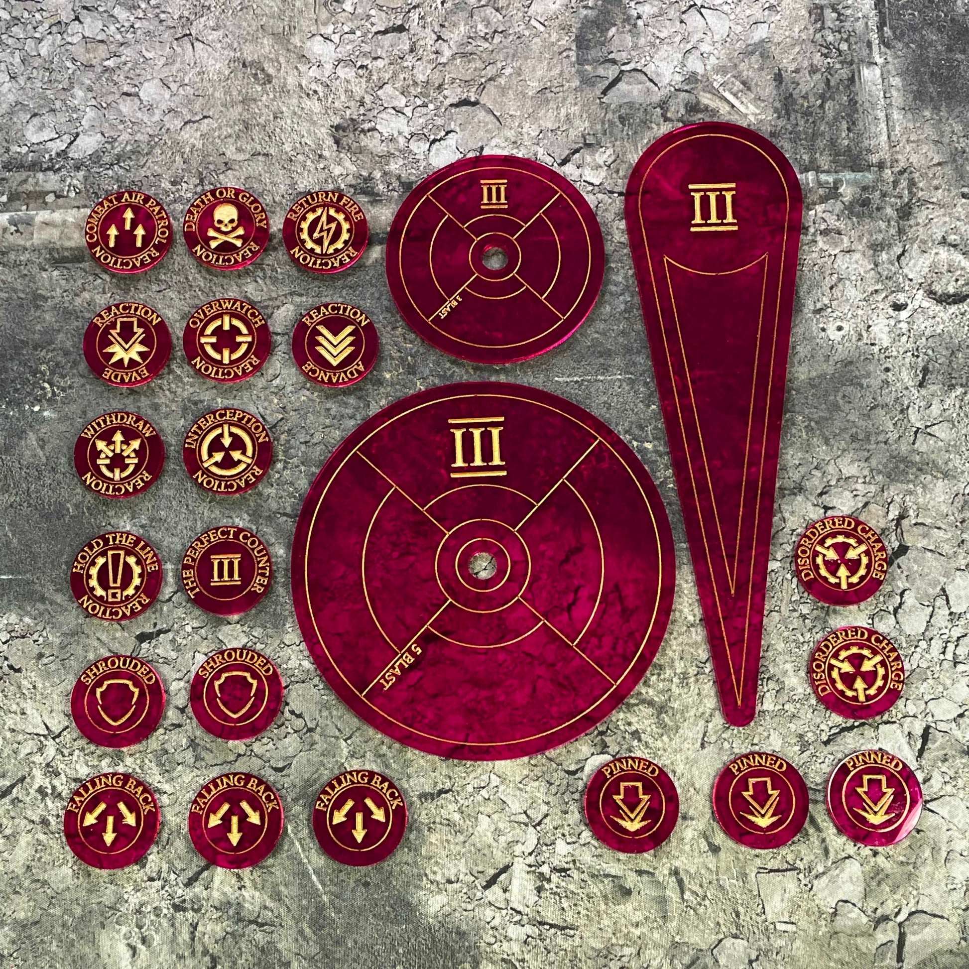 Horus Heresy Tokens Markers Templates Accessories